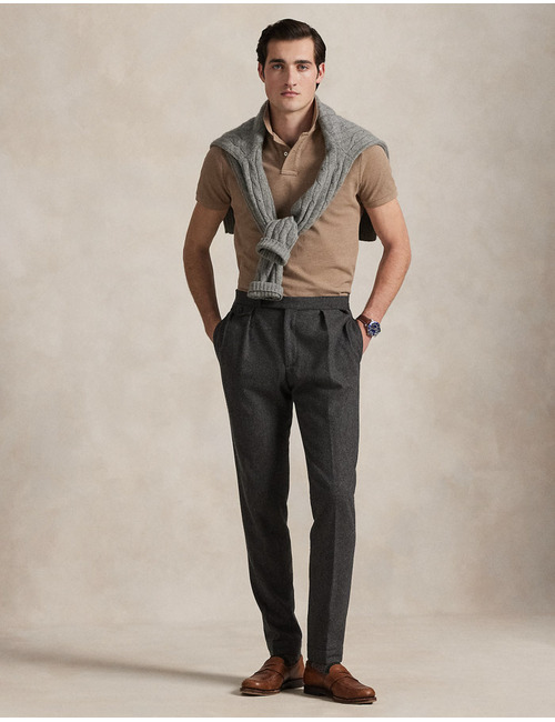 Slim Fit Mesh Polo Shirt