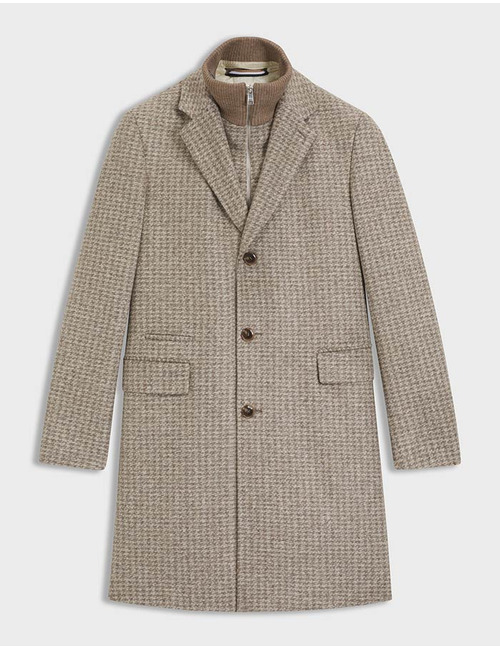 Slim Fit Mantel met Uitneembare Binnenlaag