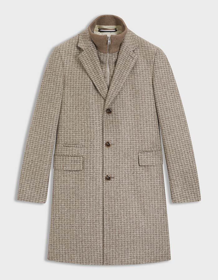 Slim Fit Mantel met Uitneembare Binnenlaag