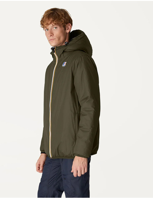 Le Vrai 4.0 Claude Orsetto Jacket in Green Blackish – Unisex Korte Jas met Sherpavoering