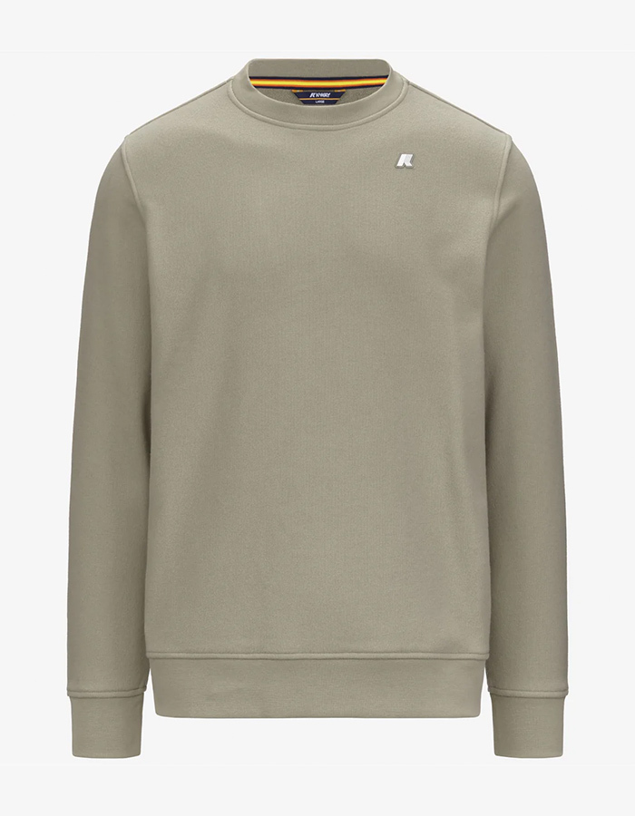 Baptiste Heavy Fleece Sweater in Green Oak 