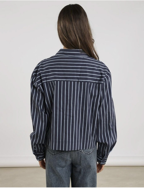 Nukus lange mouw bloes navy