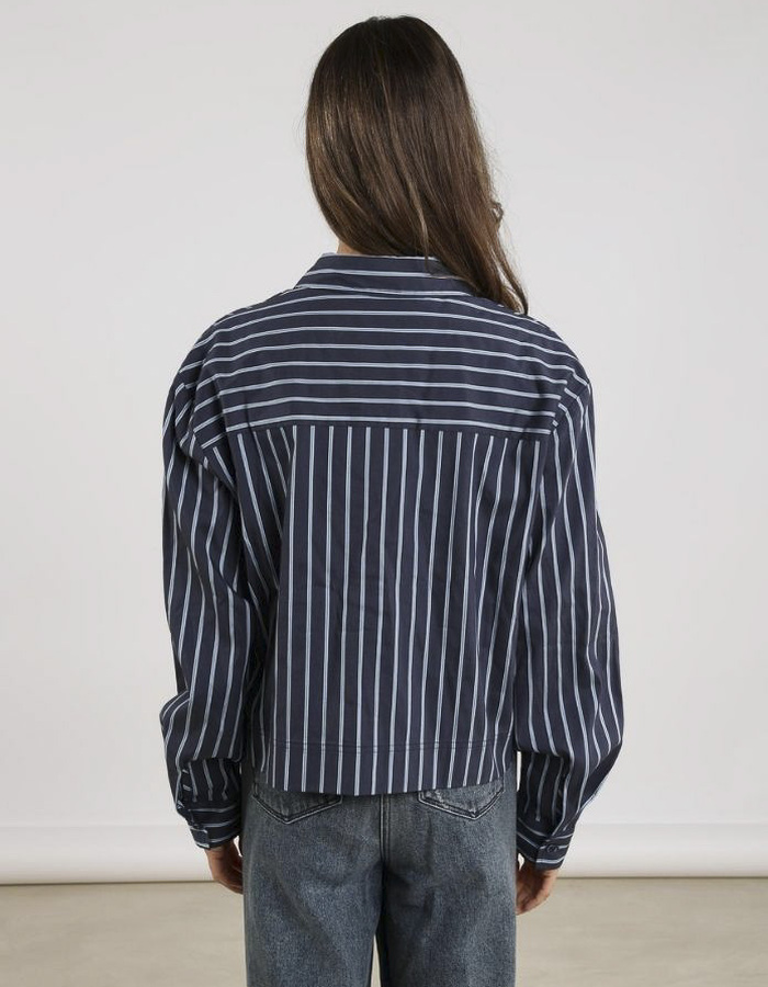 Nukus lange mouw bloes navy