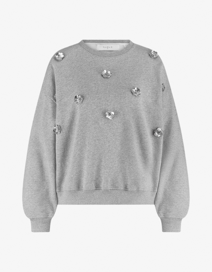 Nukus lange mouw pull grijs