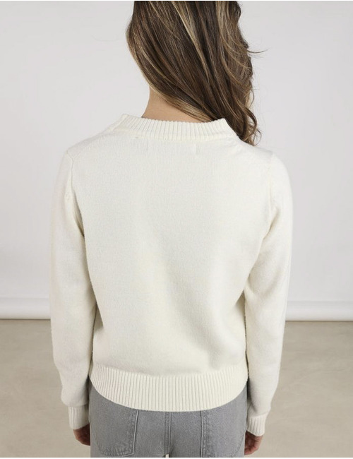 Nukus lange mouw pull wit