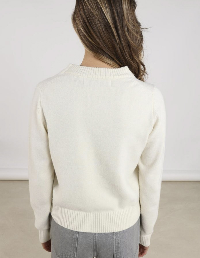Nukus lange mouw pull wit