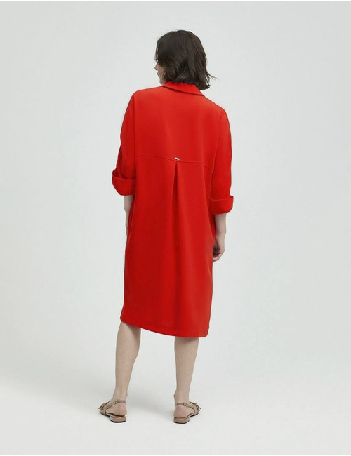 Xandres midi kleed rood