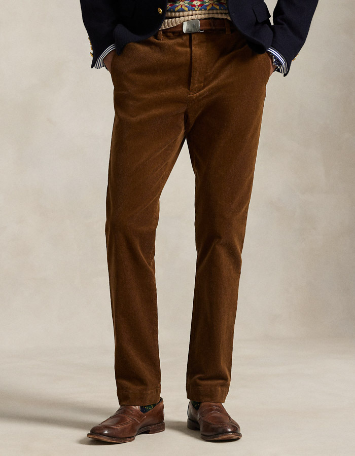 Andover Slim Fit Stretch Corduroy Pant in Modern Traveler Tan