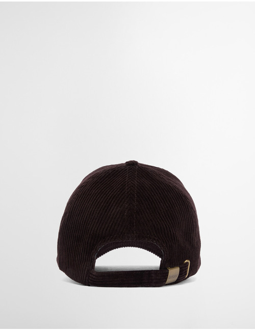  Corduroy Shield Logo Pet in Dark Brown