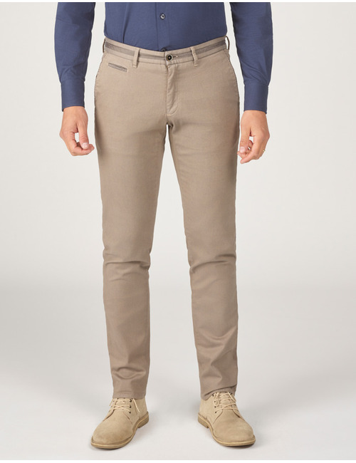 Slim Fit Steam Chino in Beige