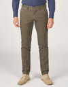 Slim Fit Chino Steam in Olijfgroen 