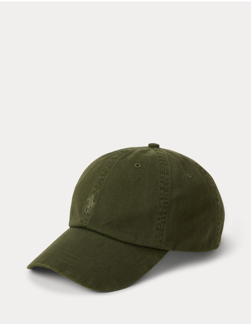 Garment-Dyed Twill Ball Cap in Company Olive