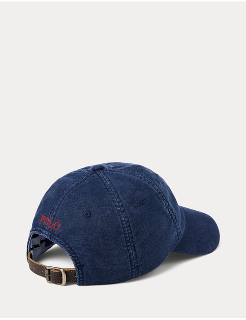 Linen Ball Cap in Newport Navy
