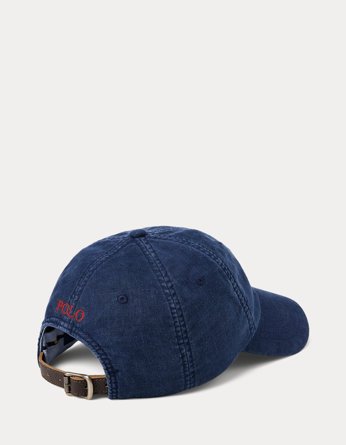 Linen Ball Cap in Newport Navy