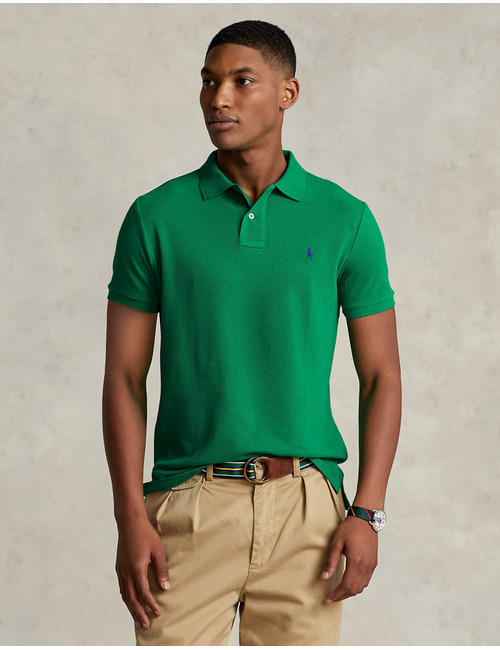 The Iconic Mesh Polo Shirt in Billiard