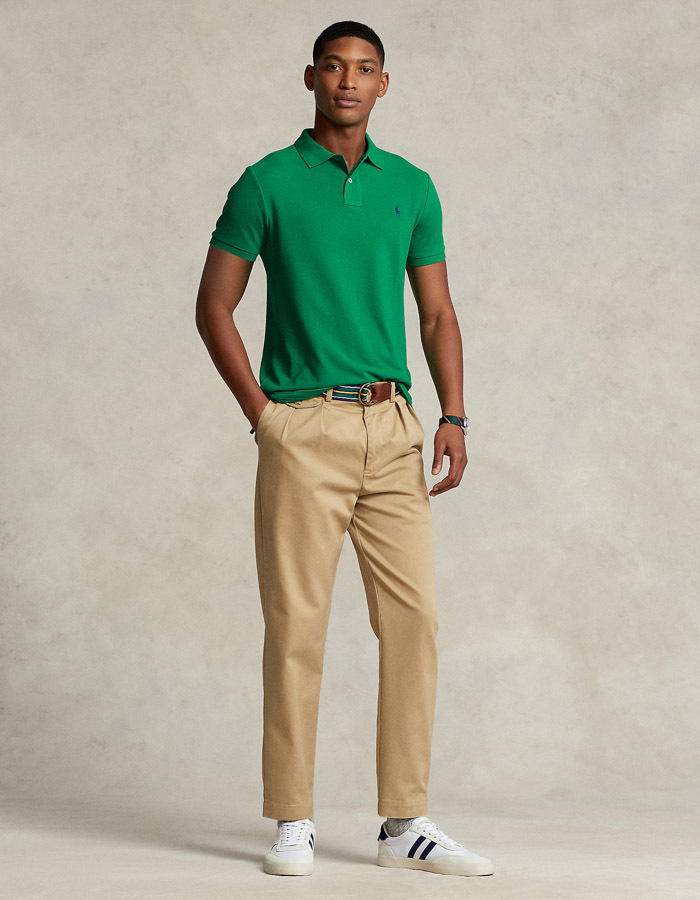 The Iconic Mesh Polo Shirt in Billiard