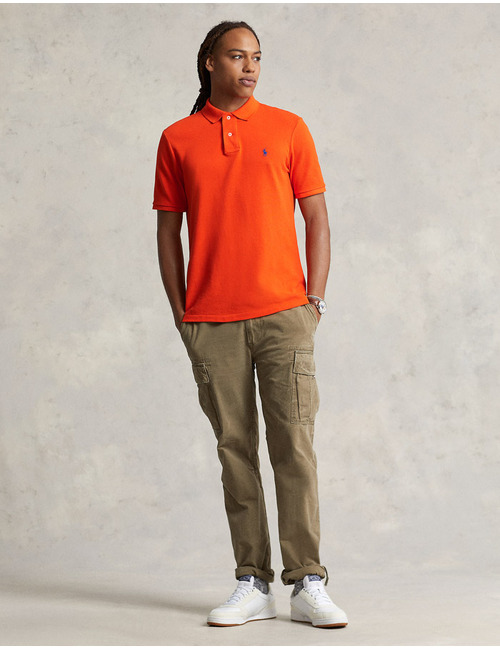 The Iconic Mesh Polo Shirt in Sailing Orange 