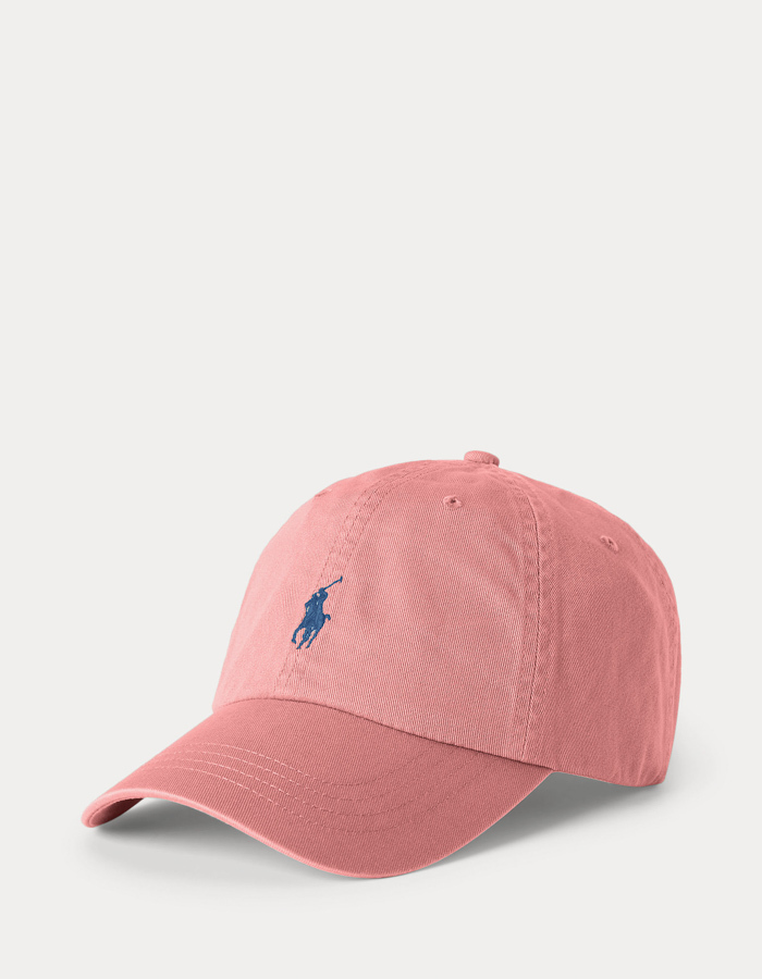 Cotton Chino Ball Cap in Desert Rose