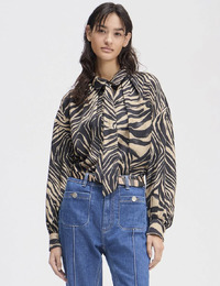 Munthe lange mouw bloes camel