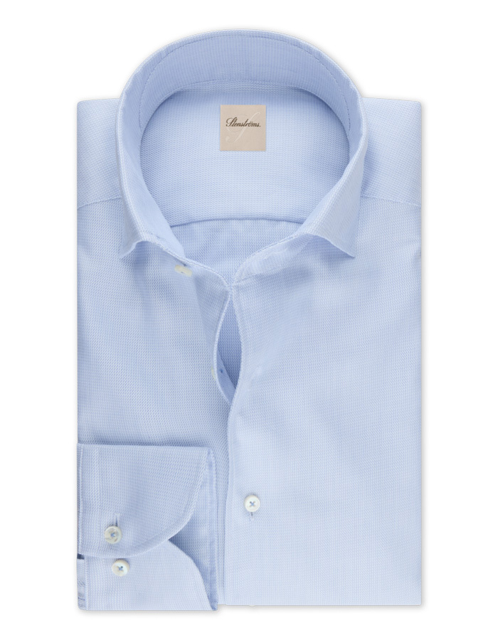 Slimline Twill Hemd in Blauw 