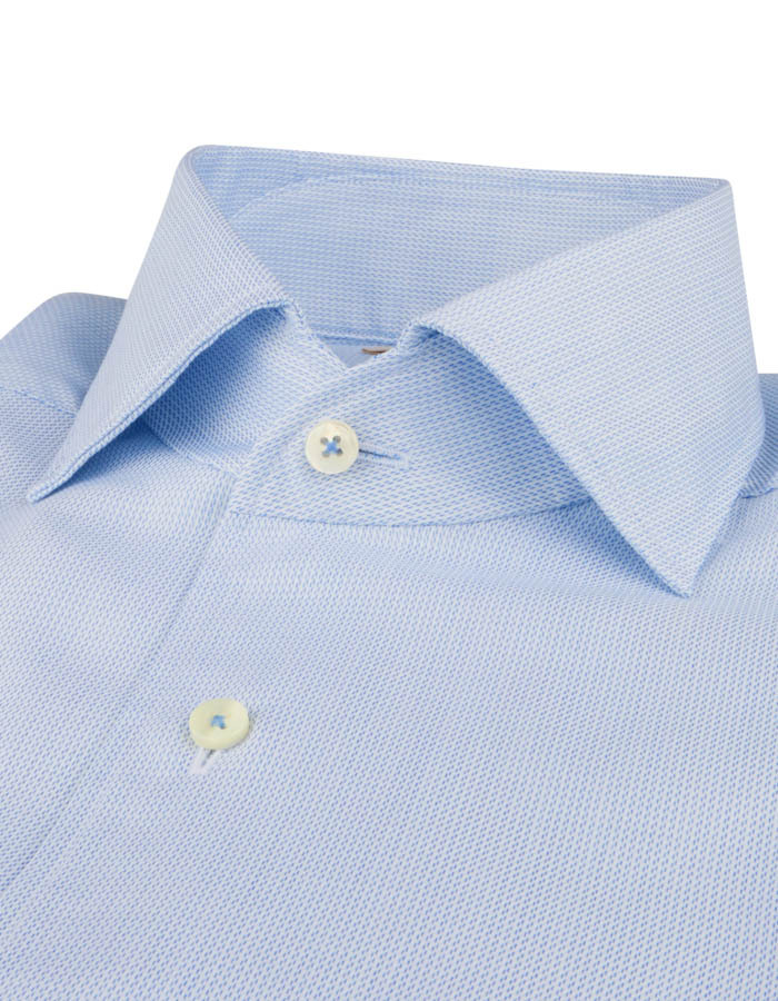 Slimline Twill Hemd in Blauw 