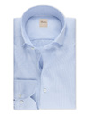 Regular Fit Twill Hemd in Blauw