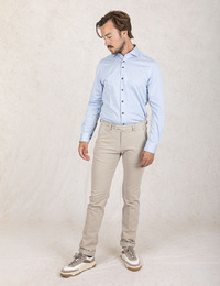 Modern Fit Hemd – Knitted Featherweight met Four Way Stretch