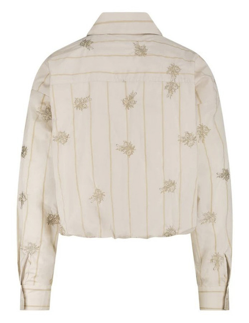 Nukus lange mouw bloes beige