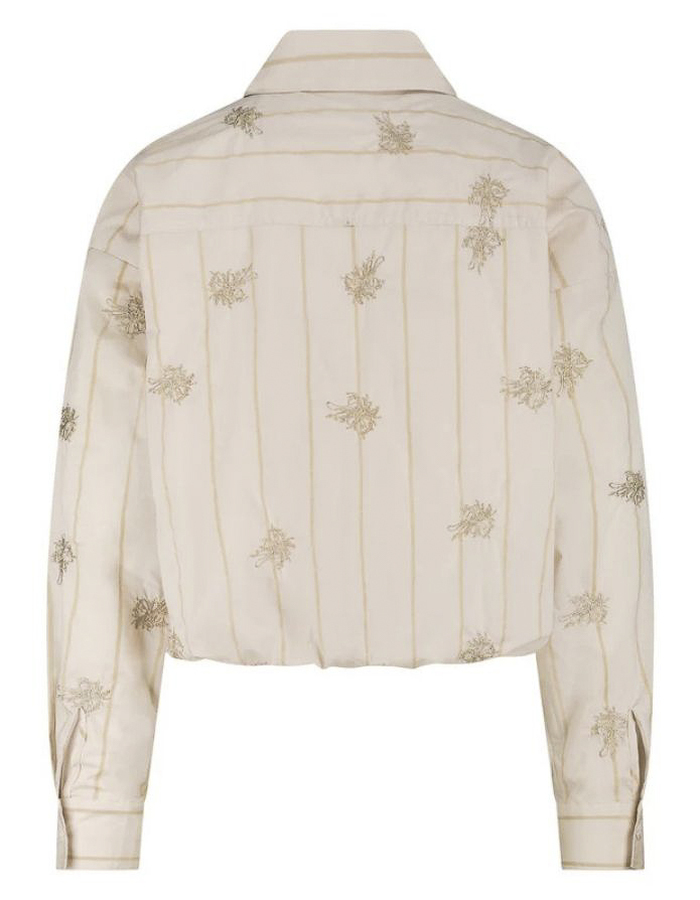 Nukus lange mouw bloes beige