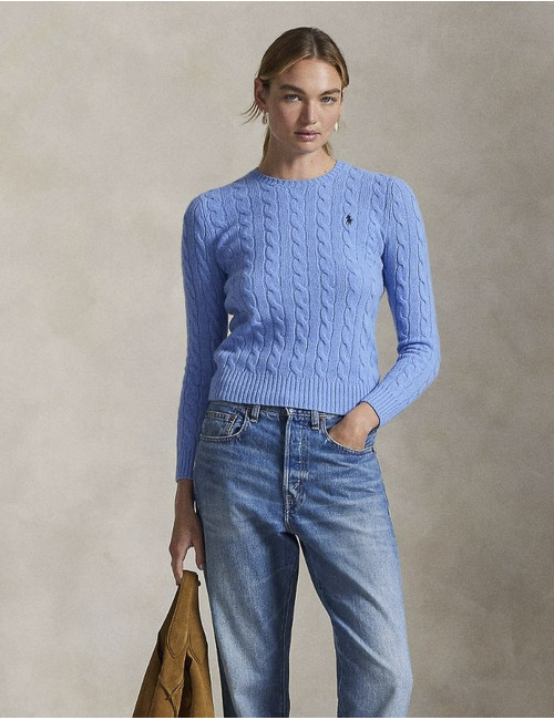 Ralph Lauren Dames lange mouw pull blauw