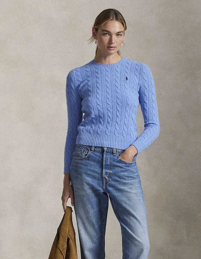 Ralph Lauren Dames lange mouw pull blauw