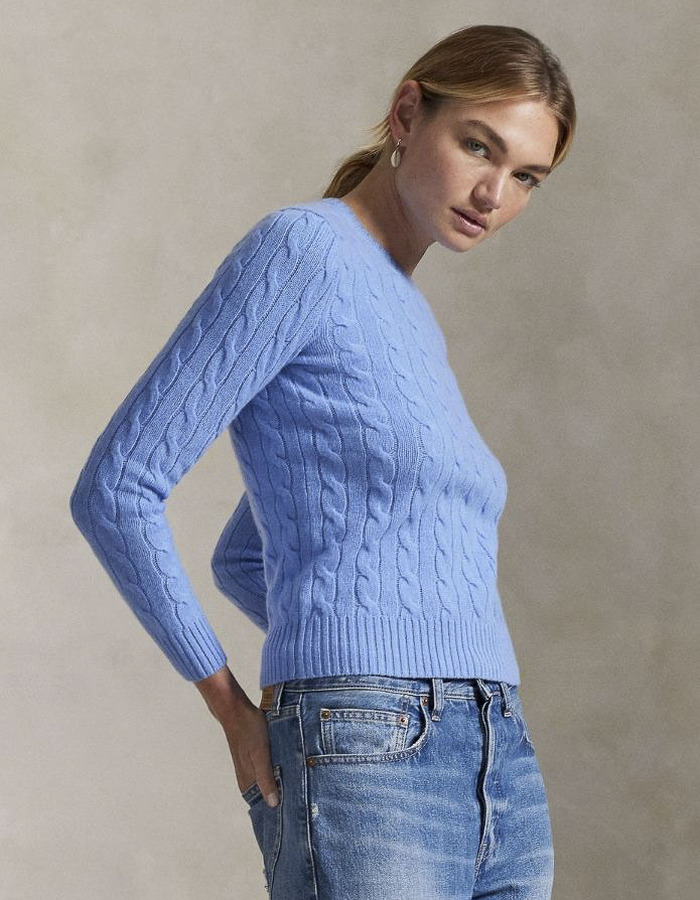 Ralph Lauren Dames lange mouw pull blauw