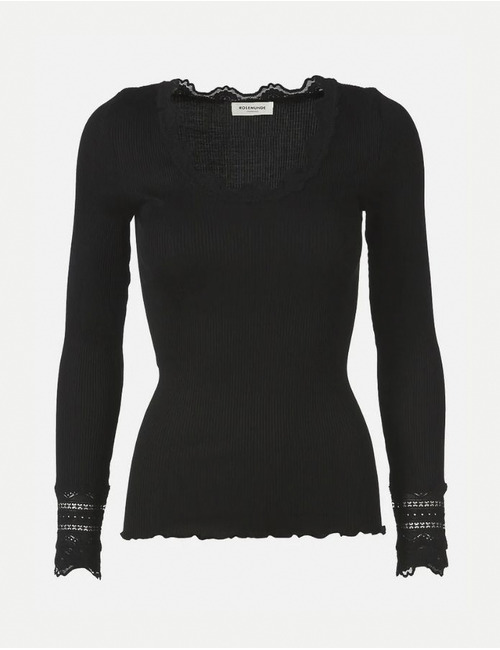 Rosemunde t-shirt zwart