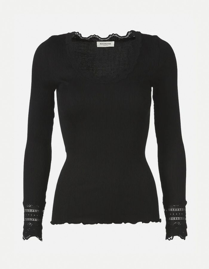 Rosemunde t-shirt zwart