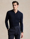 Regular Fit Washable Wool Polo-Collar Sweater