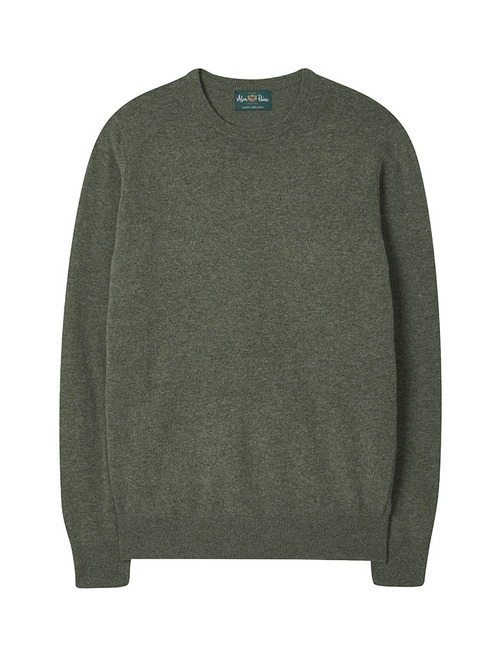 Geelong Wool Jumper in Landscape Green – Regular Fit
