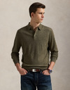 Regular Fit Washable Wool Polo-Collar Sweater