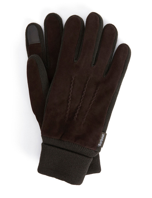Suède Touchscreen Handschoenen in Donkerbruin 