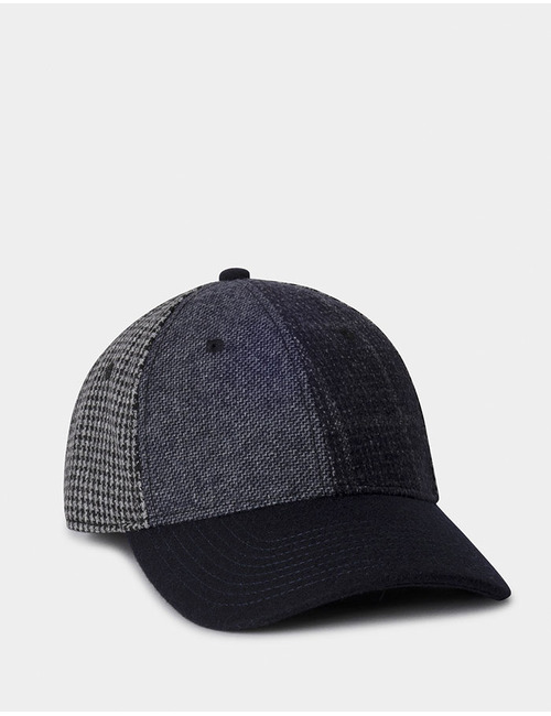 Patchwork Cap in Navy
