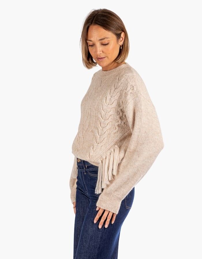 Due Amanti pull beige