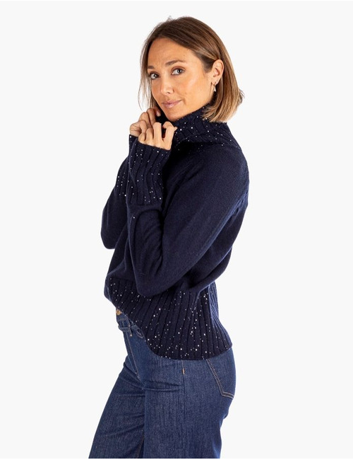 Due Amanti pull blauw