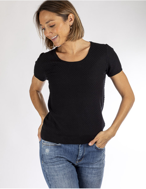 Leo & Ugo twinset gilet zwart
