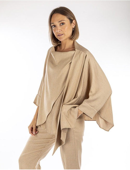 Oscar The Collection poncho ecru