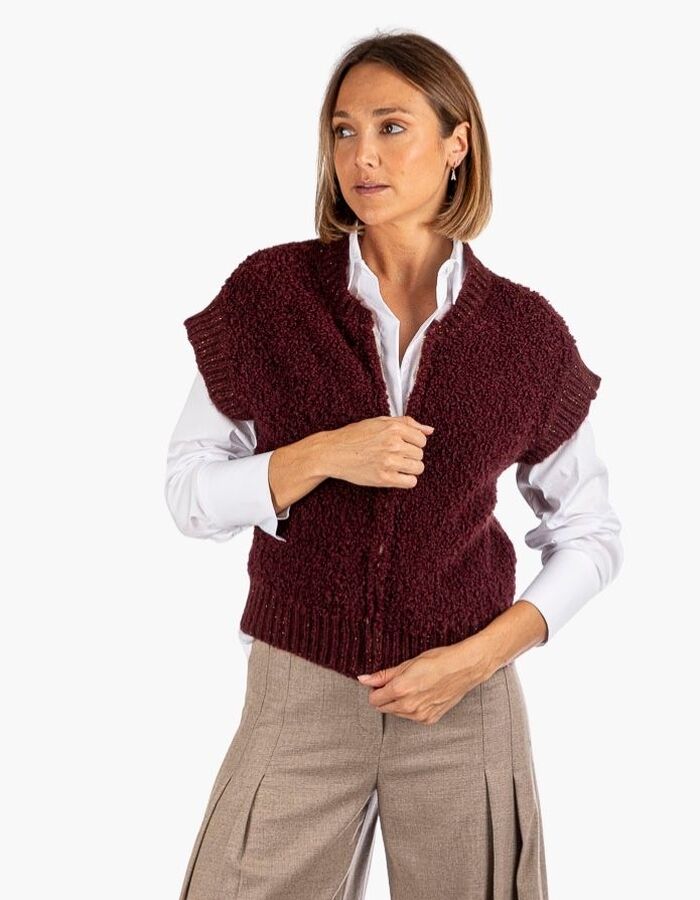Due Amanti bodywarmer bordeaux