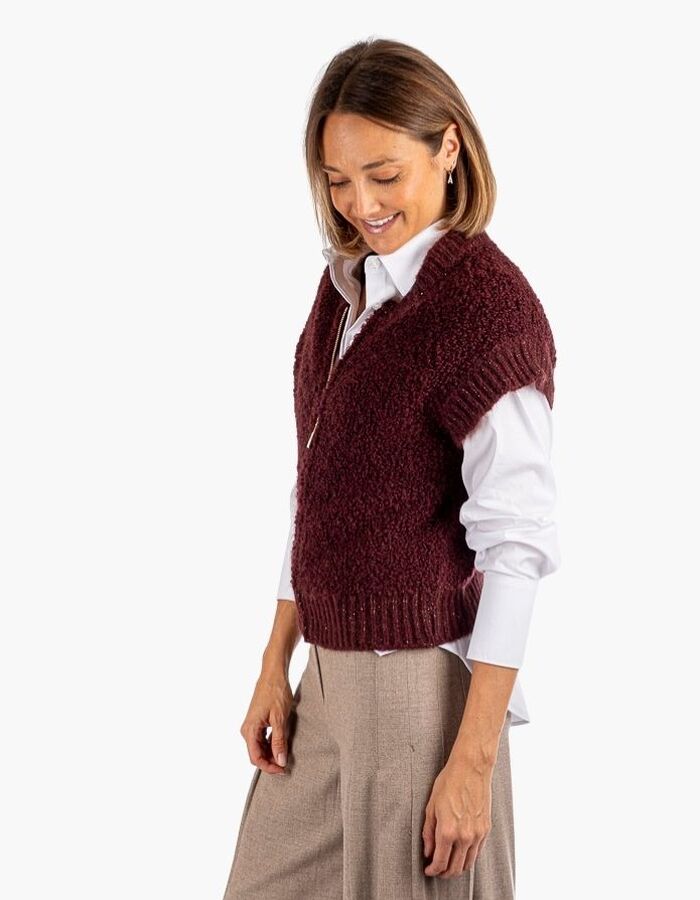 Due Amanti bodywarmer bordeaux