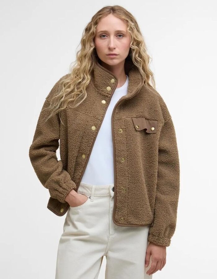 Barbour lange mouw pull bruin