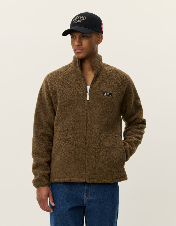 Creed Teddy Jacket in Teak Brown 