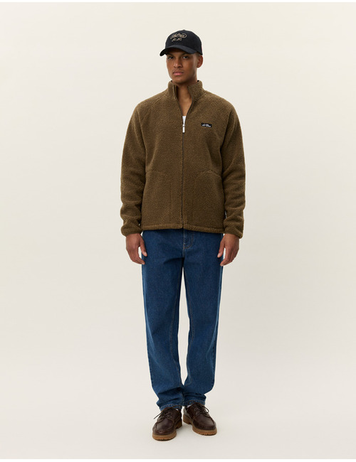 Creed Teddy Jacket in Teak Brown 