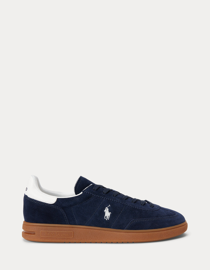Bedford Suede Sneaker in Navy/Deckwash White