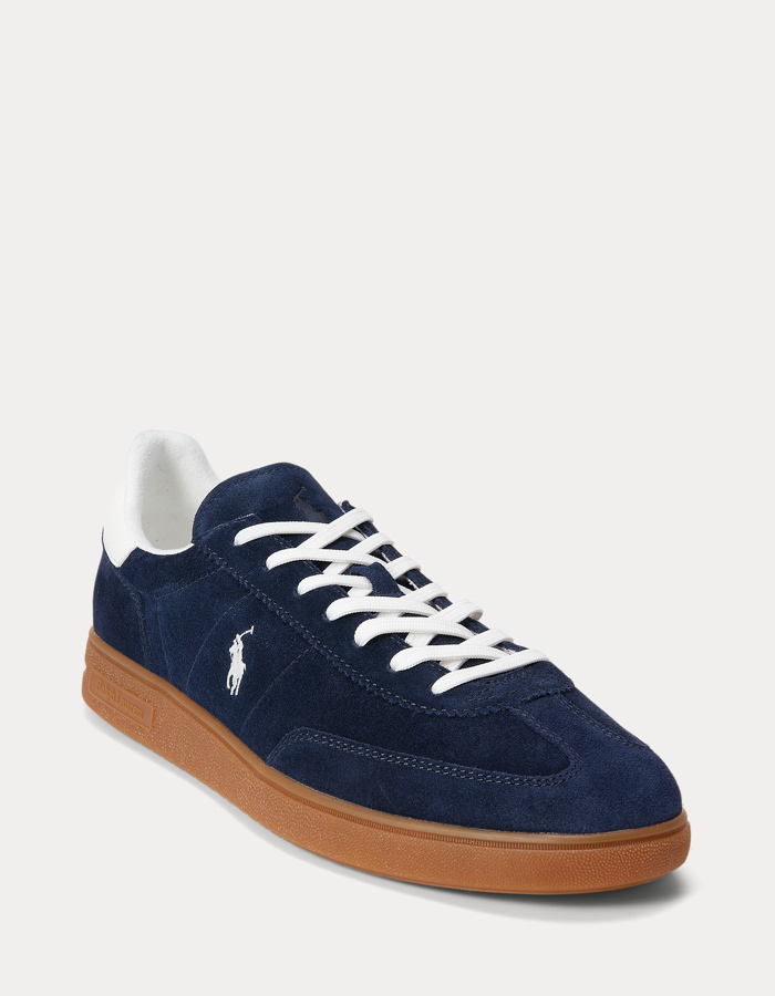 Bedford Suede Sneaker in Navy/Deckwash White